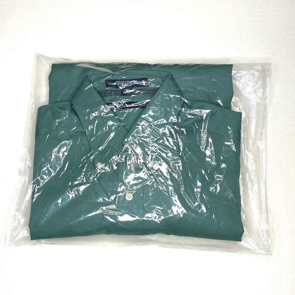 Men’s Green Tommy Hilfiger Button Up Dress Shirt - Picture 2 of 5